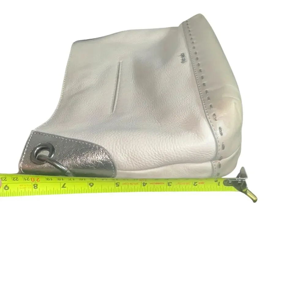 The Sak Leather Shoulder Bag Cream Brown Handle Boho Minimalist slouchy - Picture 8 of 13